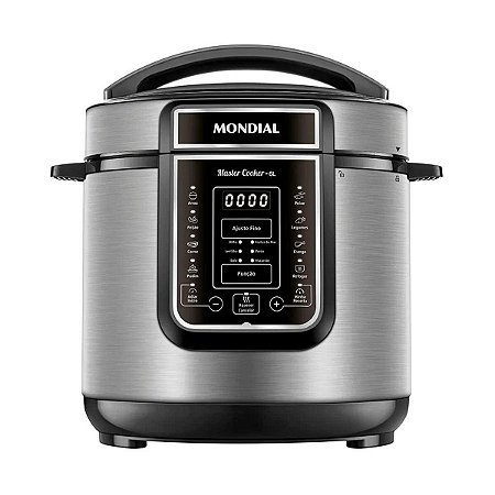 Panela de Pressão Elétrica Mondial 6L PE-60-6L-I Inox 127V