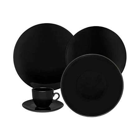 Aparelho de Jantar/Chá 30 Peças Coup Black Oxford EM30-4924