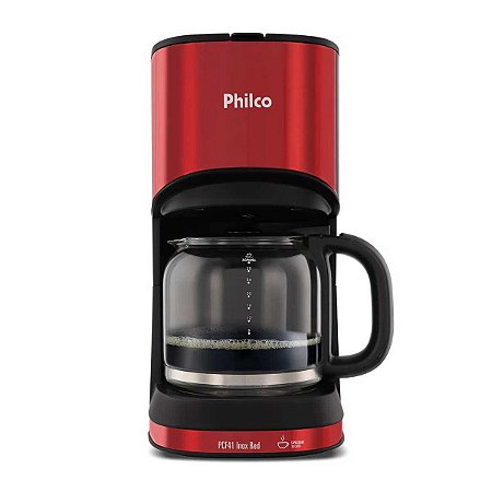 Cafeteira Philco 30 Cafés 800W PCF41 Inox Red - 127V