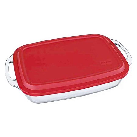 Assadeira Retangular Com Tampa Nadir Marinex 3,5L - Seletta