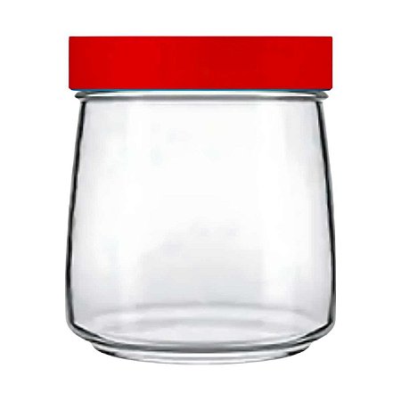 Pote de Vidro Com Tampa Nadir 800ml Mandacaru Vermelho
