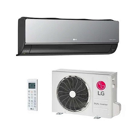 Ar-condicionado LG Inverter 24000BTUs Q/F UVnano Preto 220V