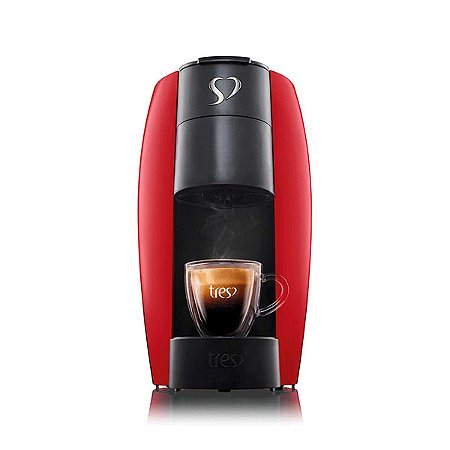 Cafeteira Expresso Três Corações Nova Logo G1 LOV Verm. 220V