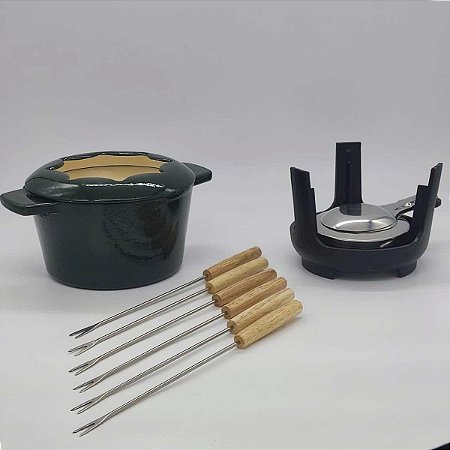 Conjunto Para Fondue 10 Peças Oster Henwick - Verde