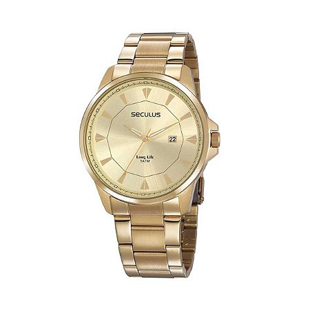 Relógio Masculino Seculus Analógico 20805GPSVDA1 Dourado