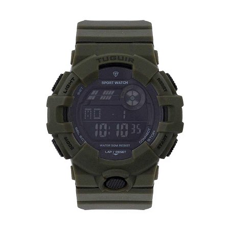 Relógio Masculino Tuguir Digital TG129 TG30022 Verde E Preto