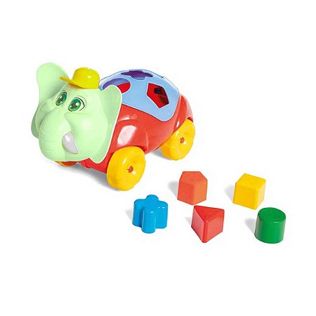 Brinquedo Animais da Selva Elefante Tateti Calesita Ref.704