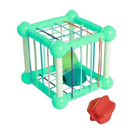 Brinquedo Desafio à Fio Cubo Tateti Calesita R.871 Turquesa