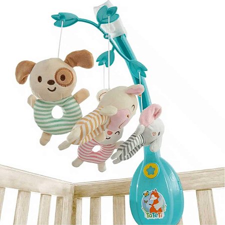 Móbile Infantil Com 4 Pelúcias Tateti Calesita R.910 Azul