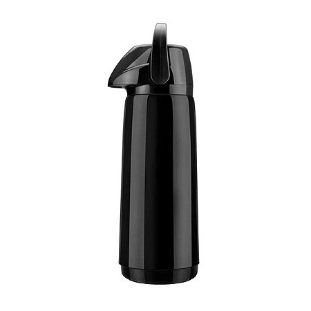 Garrafa Térmica Invicta 1,8L Pressão Air Pot PP Slim - Preto