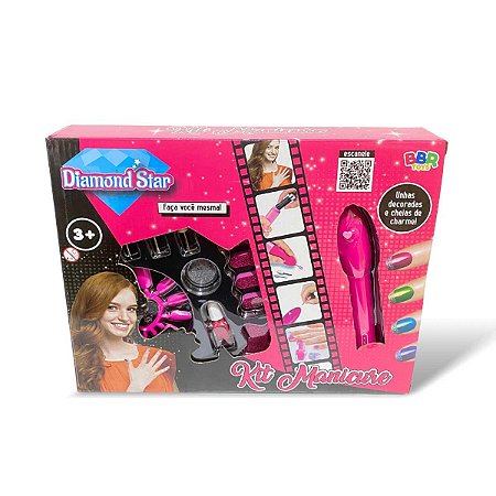 Kit Manicure Unhas Decoradas Infantil BBR Toys R3324