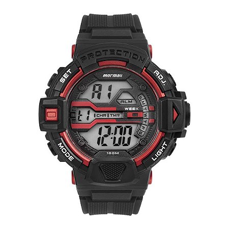 Relógio Masculino Mormaii Digital MO1102C/8R Preto