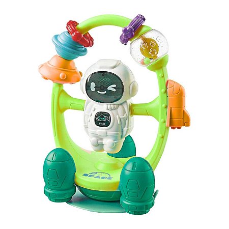 Astronauta Chocalho Multikids Com Luz e Som BR2169 Verde