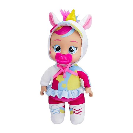 Boneca Cry Babies Multikids Tiny Cuddles BR2298 Rosa/Azul