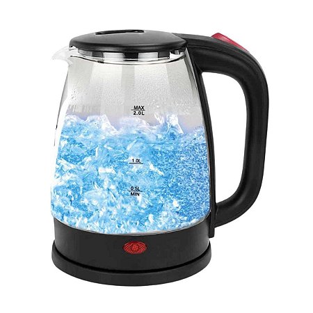 Chaleira Elétrica RAF 2,2 Litros 2000W R.7841 Vidro - 220V