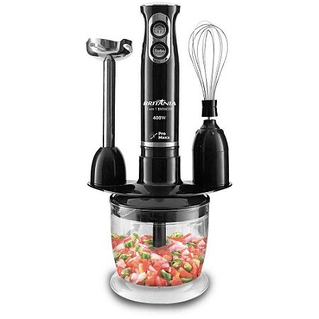 Mixer Britânia 1,2 Litros 3 em 1 500W BMX400P Preto - 220V