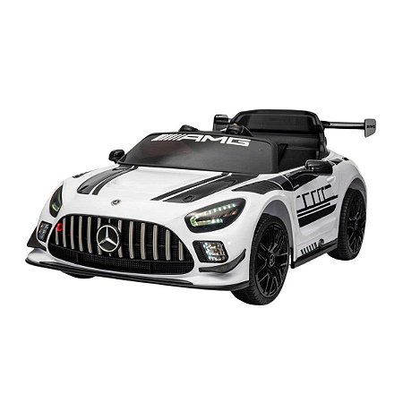 Mini Carro Elétrico Importway 12V M. Benz GT3 BW313BR Branco