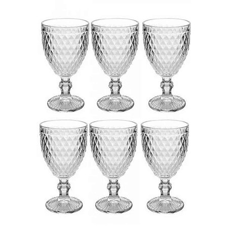 Conjunto de 6 Taças de Vidro Nadir Casambiente 300ml TCVI055