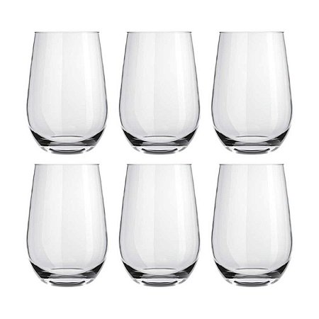 Conjunto de 6 Copos de Vidro Nadir Long Drink 480ml - Dubai