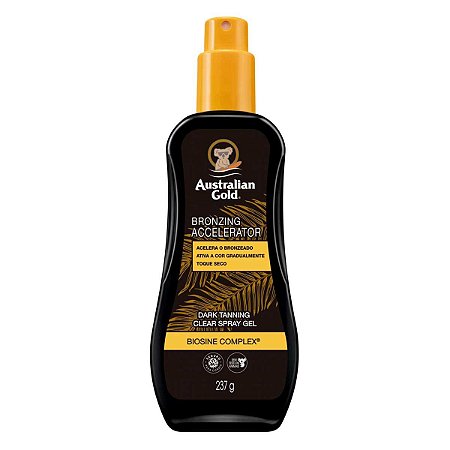 Spray Gel Para Bronzeamento Australian Gold Dark Tanning 237g
