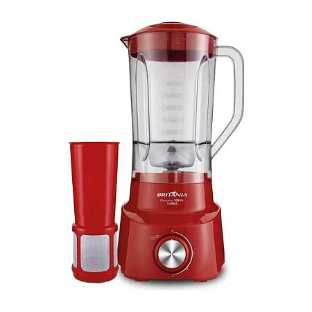 Liquidificador Britânia 2,5L Diamante 1050W Vermelho - 127V