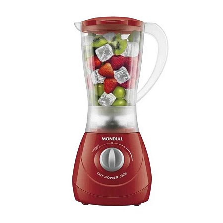 Liquidificador Mondial 550W Easy Power L-550-R Vermelho 127V