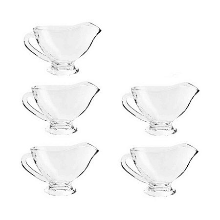 Jogo com 5 Molheiras de Cristal Lyor Seul 50ml Seul Ref.7451