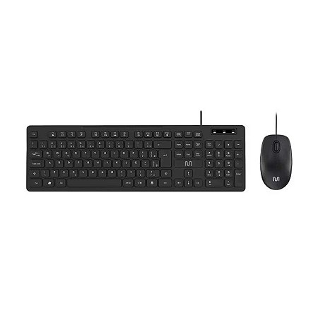 Kit Teclado e Mouse Com Fio Multilaser Conexão USB TC310
