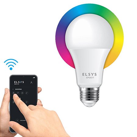 Lâmpada Led Colorida Wifi Com Controle Epgg17 - Elsys