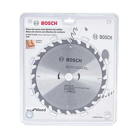 Disco Serra Circular Ecoline Ø235x25mm 24 Dentes Bosch