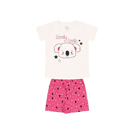 PIJAMA FEMININO EM MEIA MALHA BRILHA NO ESCURO - BICHO BAGUNÇA