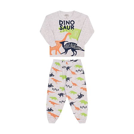PIJAMA MASCULINO MANGA LONGA BRILHA NO ESCURO - BICHO BAGUNÇA