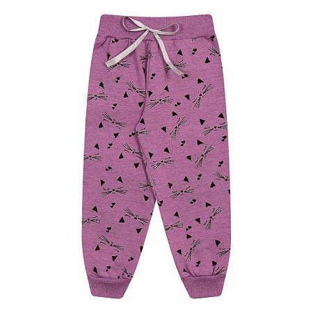 CALÇA FEMININA DE MOLETOM - BICHO BAGUNÇA