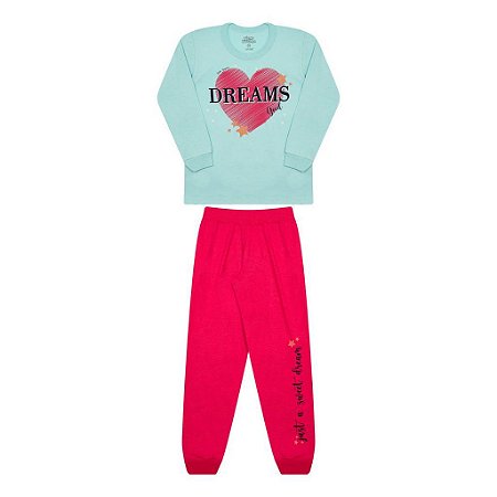 PIJAMA  FEMININO ESTAMPA BRILHA NO ESCURO - BICHO BAGUNÇA