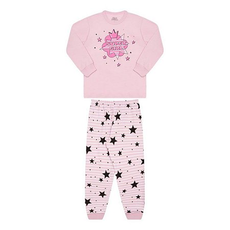 PIJAMA  FEMININO ESTAMPA BRILHA NO ESCURO - BICHO BAGUNÇA