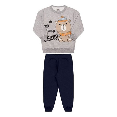 CONJUNTO MASCULINO EM MOLETOM - BICHO BAGUNÇA