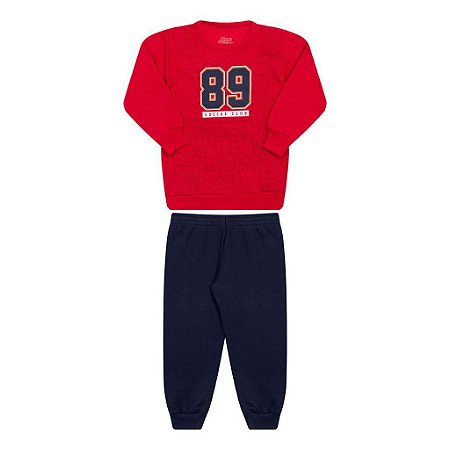 CONJUNTO MASCULINO EM MOLETOM - BICHO BAGUNÇA