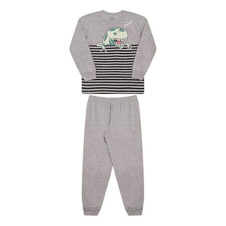 PIJAMA MASCULINO ESTAMPA BRILHA NO ESCURO - BICHO BAGUNÇA