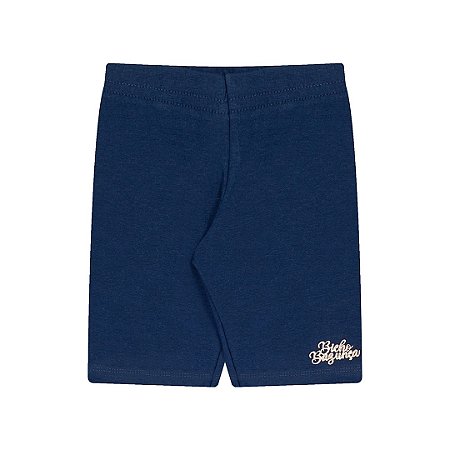 BERMUDA CICLISTA EM COTTON COM PLAQUINHA - BICHO BAGUNÇA