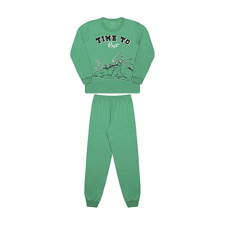 PIJAMA MASCULINO ESTAMPA BRILHA NO ESCURO - BICHO BAGUNÇA