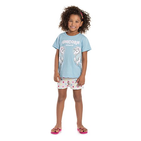 Pijama feminino estampa brilha no escuro - BICHO BAGUNÇA