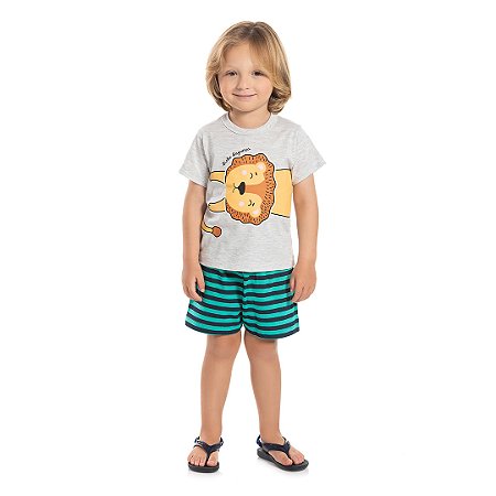 Pijama masculino estampa brilha no escuro - BICHO BAGUNÇA