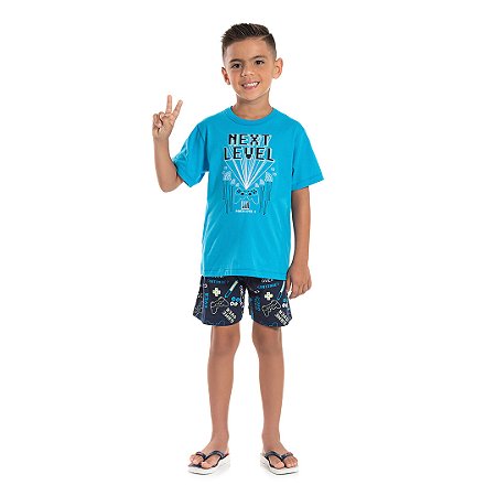 Pijama masculino estampa brilha no escuro - BICHO BAGUNÇA