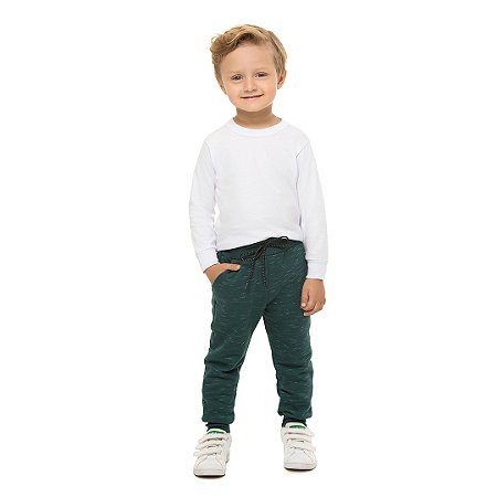 CALCA MASCULINA DE MOLETOM COM BOLSO E CORDAO - BICHO BAGUNÇA