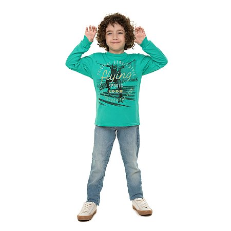 CAMISA MASCULINA COM GEL NA ESTAMPA - BICHO BAGUNÇA