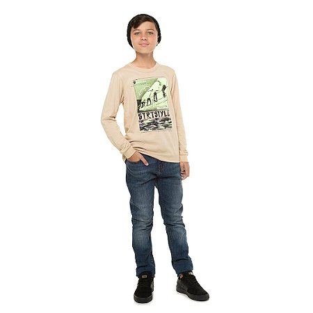 CAMISA MASCULINA COM GEL NA ESTAMPA - BICHO BAGUNÇA