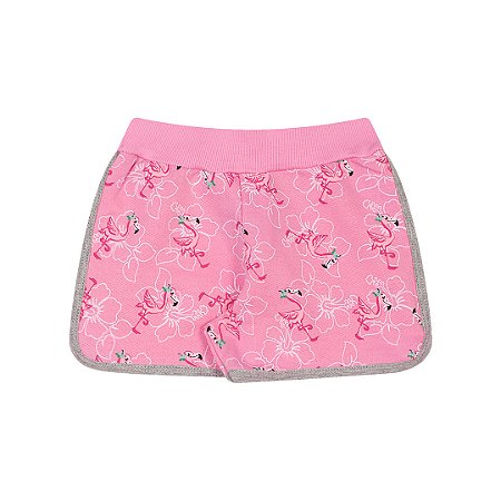 SHORTS EM MOLETINHO C/ ESTAMPA - BICHO BAGUNÇA