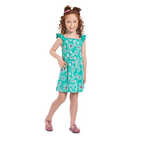 VESTIDO EM MEIA MALHA ESTAMPADO - BICHO BAGUNÇA