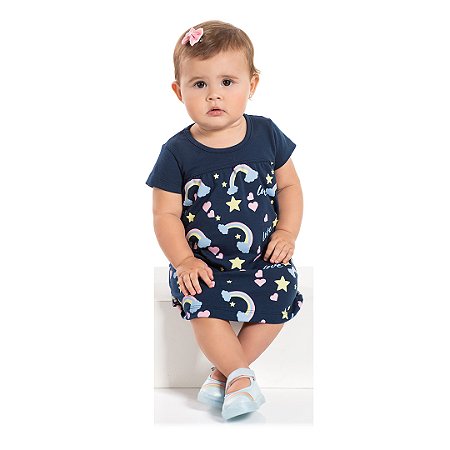 VESTIDO EM COTTON - BICHO BAGUNÇA
