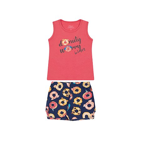 CONJUNTO EM COTTON ROTATIVO - BICHO BAGUNÇA